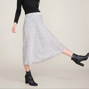 HATCH  maternity The Lucie Skirt - white cheetah print, midi skirt Size 0, NWOT